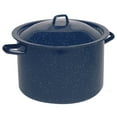 thumbnail image 1 of Imusa 4Qt Enamel Blue Stock Pot with Matching Lid, 1 of 12