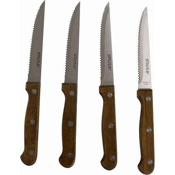 Imusa 4pc Steak Knife Set - Case - 12 Units
