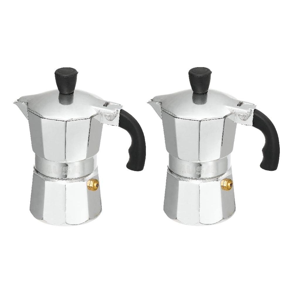 Imusa Aluminum Espresso Maker Stovetop Coffeemaker 9 Cup, 2 Pack