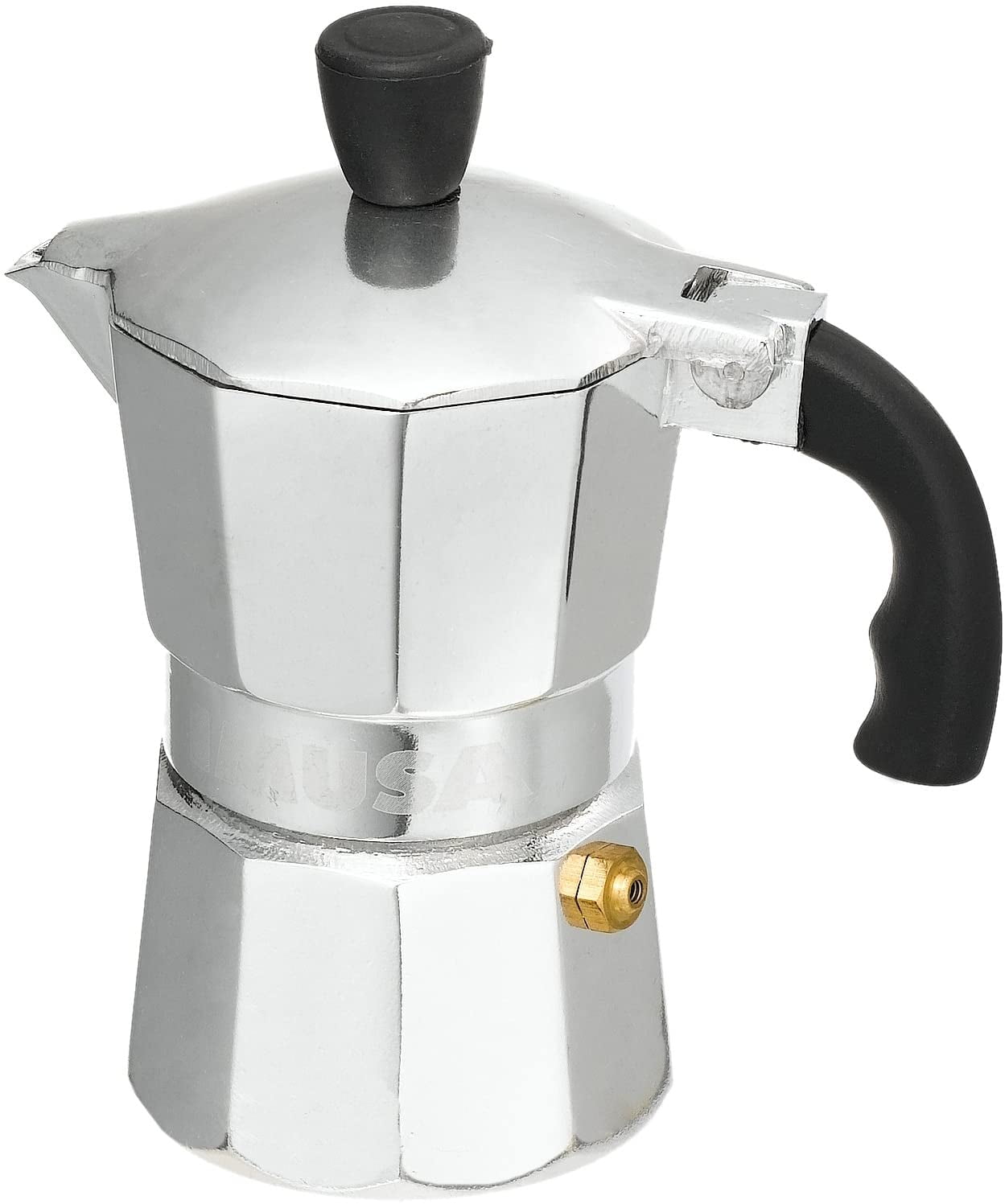 Imusa Black Espresso Maker, 3-6-Cup