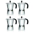 thumbnail image 1 of Imusa Aluminum Stovetop Espresso Maker 6 Cup Silver, 4 Pack, 1 of 8