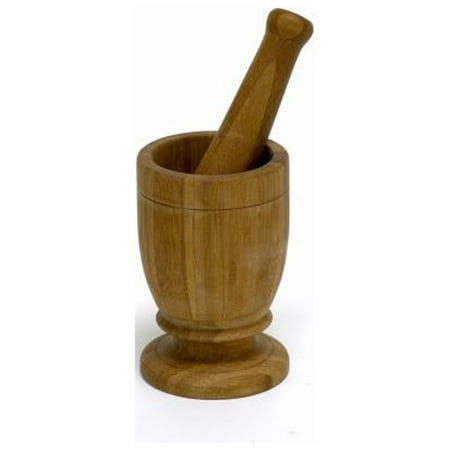 Imusa Bam10004 Lg Bamboo Mortar N Pestle