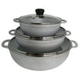 thumbnail interactive-video image 1 of IMUSA 1.5/2.5/5.2qt Cast Aluminum Caldero 3pc Set with Glass Lid - 18/22/28cm, 1 of 8