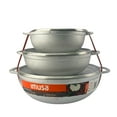 thumbnail image 1 of Imusa Basic Three Piece Caldero Set with Tempered Glass Lid 18, 24 and 30cm, 1 of 5