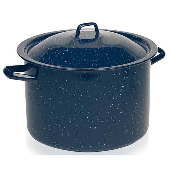 IMUSA 12.0qt Enamel Stock Pot, Blue