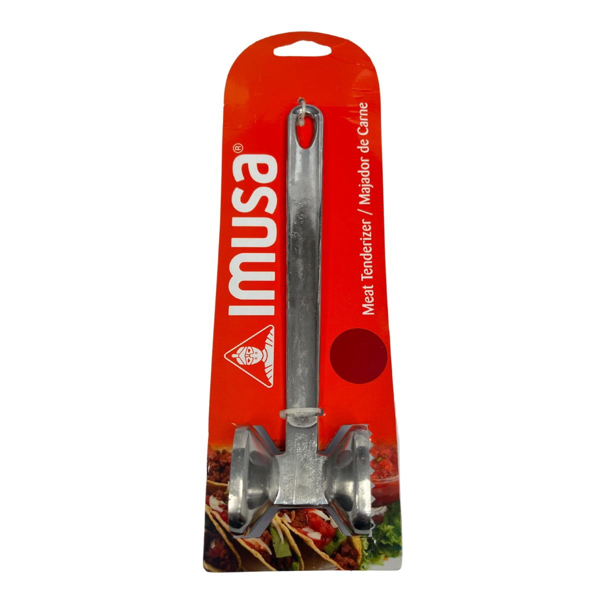 Imusa Cast Aluminum Meat Tenderizer with Durable Dual Sided Mallet