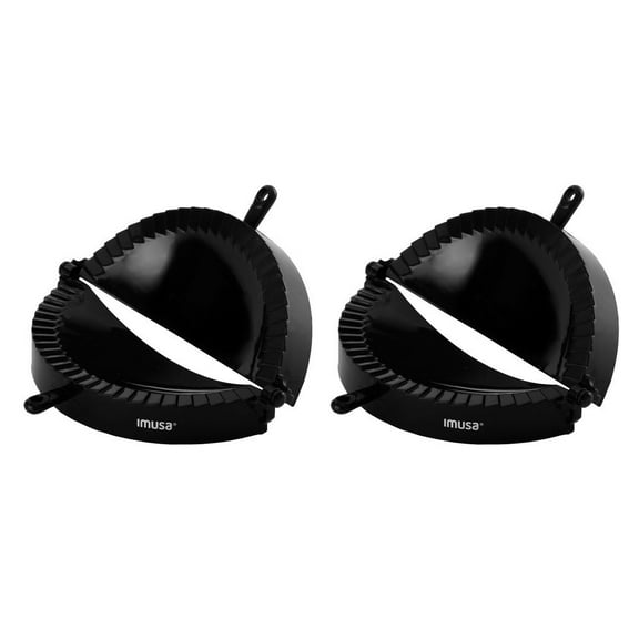 Imusa Jumbo Empanada Maker Plastic Black, 2 Pack