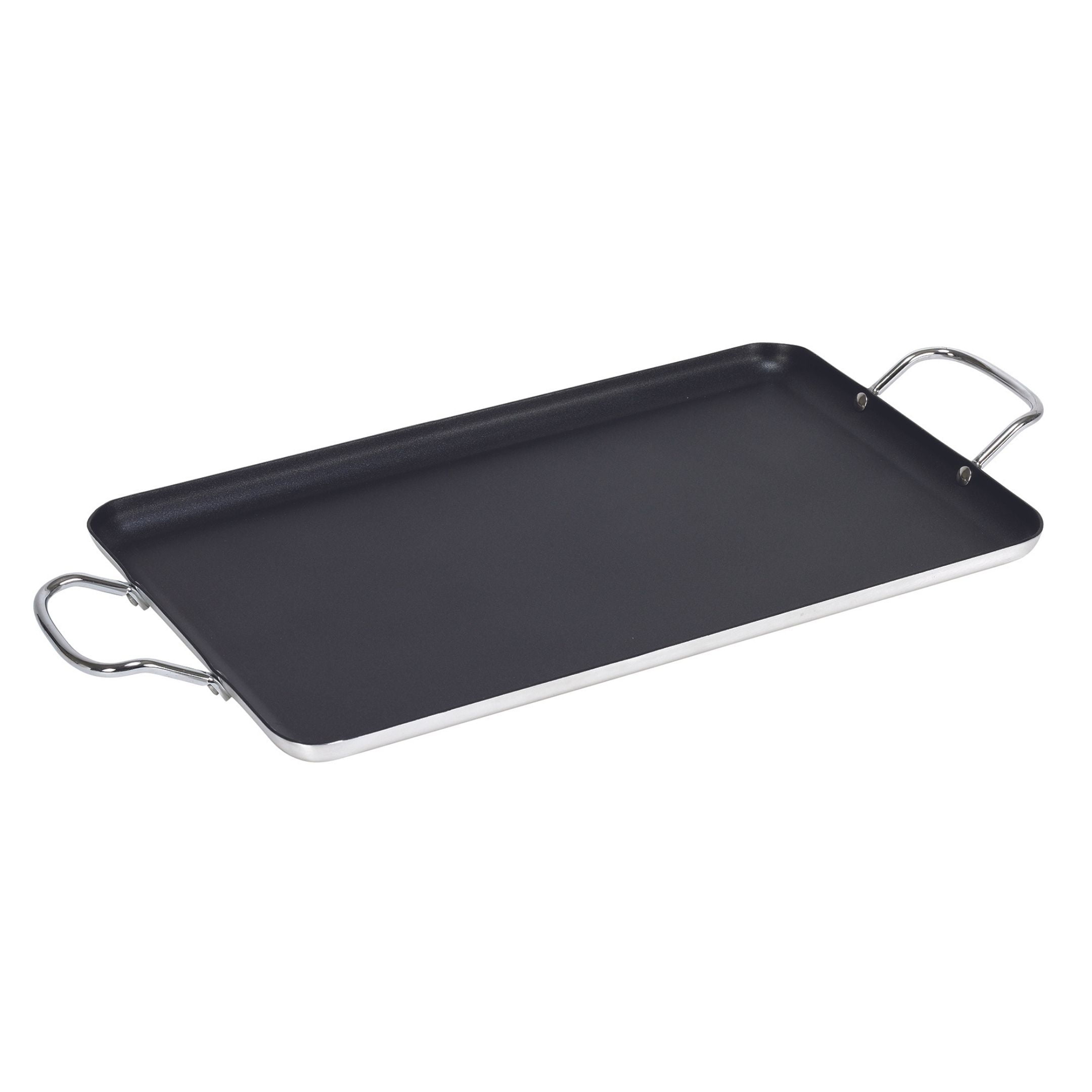 Imusa Large 20" x 12" Nonstick Double Burner Griddle with Metal Handles
