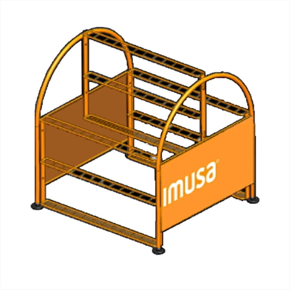 Imusa Mop Broom Rack -36 Holders strd - Case - 1 Units