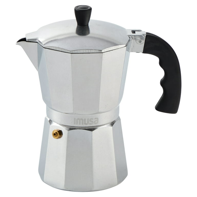 Im Usa 6-Cup Cast Aluminum Stovetop Coffeemaker for Espresso