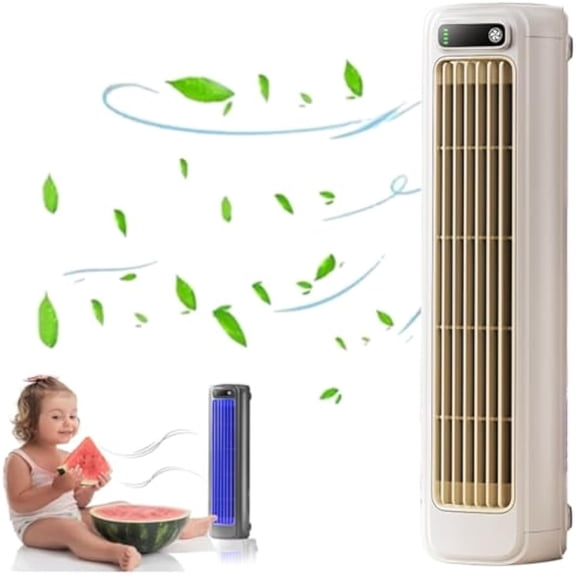 Imwing Cooling Ace, Imwing Cooling Ace Air Conditioner, Ultra-Quiet 3-Speed, Portable Compact & Energy-Efficient Cooling for Bedroom, Office, Outdoor (Beige)