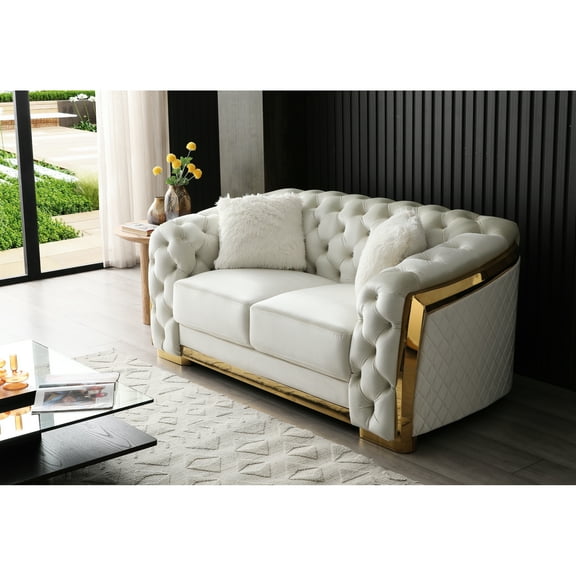In , 71"w X 35"d 33"h, Fashionable Button Tufting & Comfortable Cushions 2 , 69.51"x35.92"x32.67", Diamond , Welted Seam