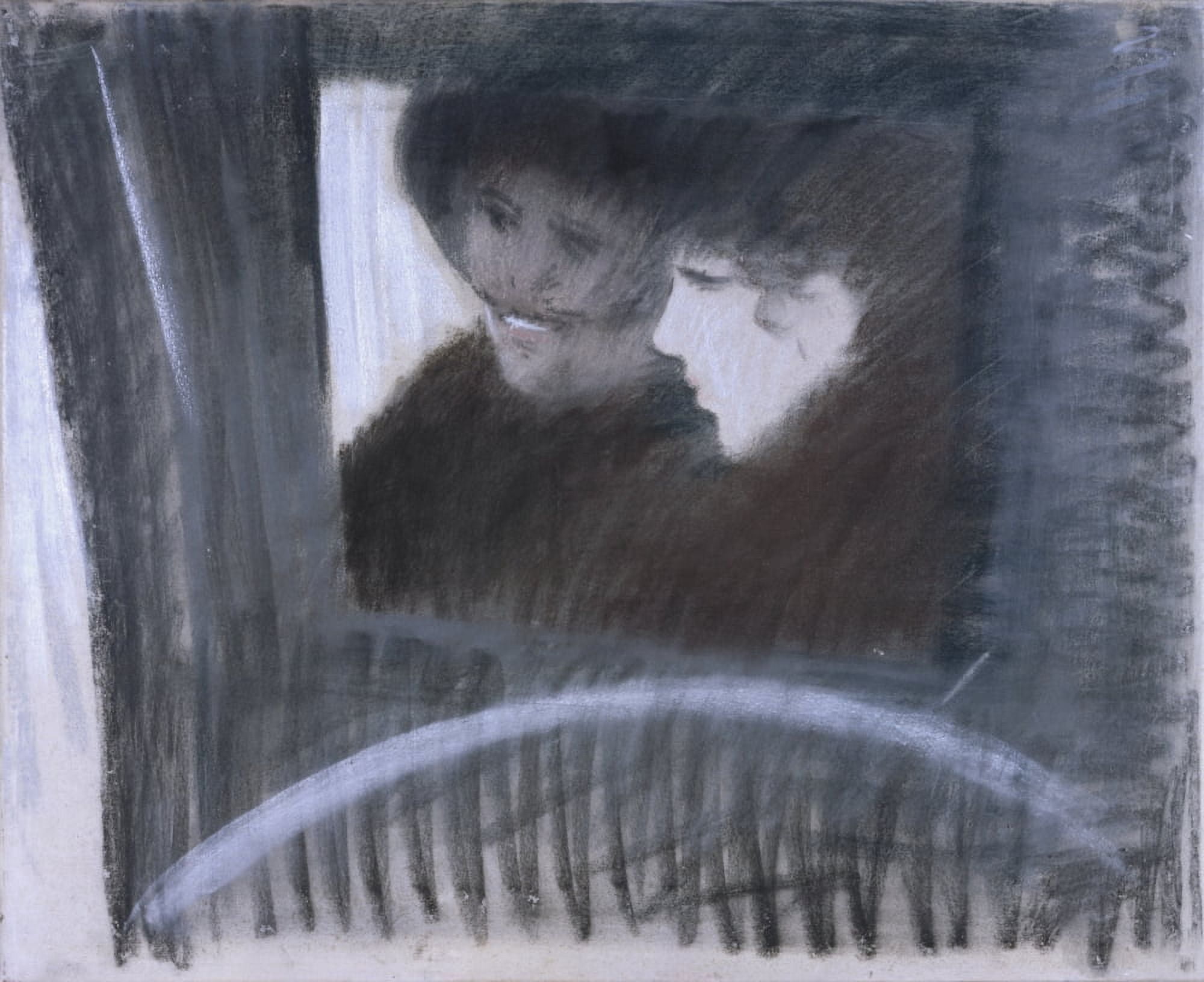 In A Cab (In Fiacre) Canvas Art -  (36 x 24)