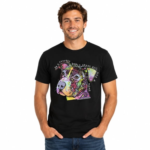 In A Perfect World Every Dog Has A Home Men's T-Shirt (Small)