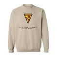 thumbnail image 1 of In A Relationship With Pizza. Sweatshirt Men -Image by Shutterstock, Male Small, 1 of 4
