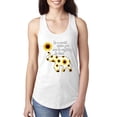 thumbnail image 1 of In A World Where You Can Be Anything Be Kind Inspirational/Christian Ladies Racerback Tank Top, White, Medium, 1 of 3
