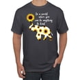 thumbnail image 1 of In A World Where You Can Be Anything Be Kind Inspirational/Christian Men's Graphic T-Shirt, Charcoal, Medium, 1 of 3
