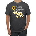thumbnail image 1 of In A World Where You Can Be Anything Be Kind Inspirational/Christian Men's Graphic T-Shirt, Heather Black, Medium, 1 of 3