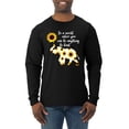 thumbnail image 1 of In A World Where You Can Be Anything Be Kind Inspirational/Christian Mens Long Sleeve Shirt, Black, Small, 1 of 3