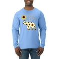 thumbnail image 1 of In A World Where You Can Be Anything Be Kind Inspirational/Christian Mens Long Sleeve Shirt, Light Blue, Large, 1 of 3