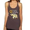 thumbnail image 1 of In A World Where You Can Be Anything Be Kind Inspirational/Christian Tri-Blend Racerback Tank Top, Brown, Small, 1 of 3