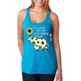 thumbnail image 1 of In A World Where You Can Be Anything Be Kind Inspirational/Christian Tri-Blend Racerback Tank Top, Vintage Turquoise, Medium, 1 of 3