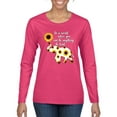 thumbnail image 1 of In A World Where You Can Be Anything Be Kind Inspirational/Christian Womens Graphic Long Sleeve T-Shirt, Fuschia, 2XL, 1 of 3