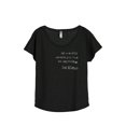 thumbnail image 1 of In A World Where You Can Be Anything Be Kind Women's Fashion Slouchy Dolman T-Shirt Tee Heather Blac, 1 of 4