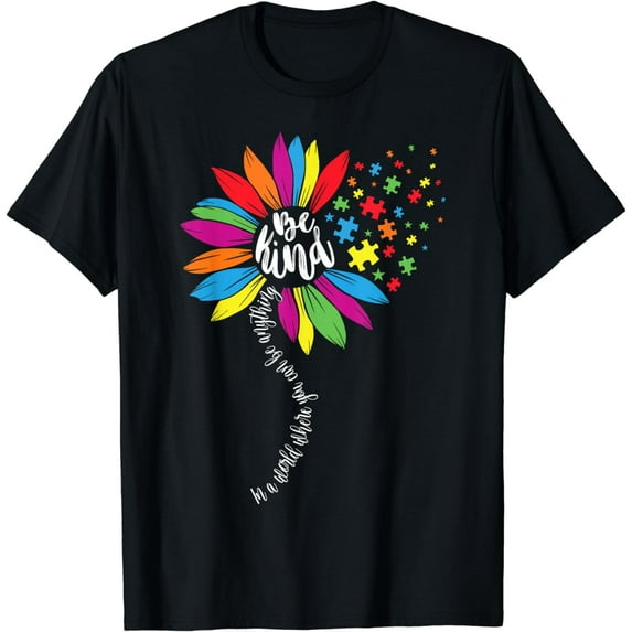 In A World Where You Can Be Anything Bekind Autism Awareness T-Shirt