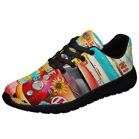 In A World You Can Be Anything Be Kind Shoes Sneakers for Women Men Black Size 3.5