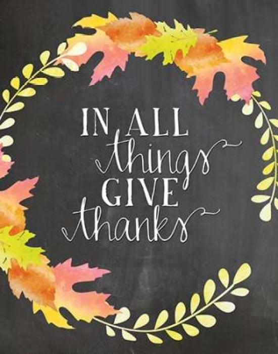 In All Things - Chalkboard Canvas Art - Amy Cummings (22 x 28)