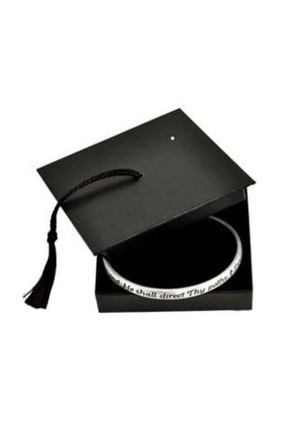In All Thy Ways Pewter Bracelet W Mortarboard Gift Box