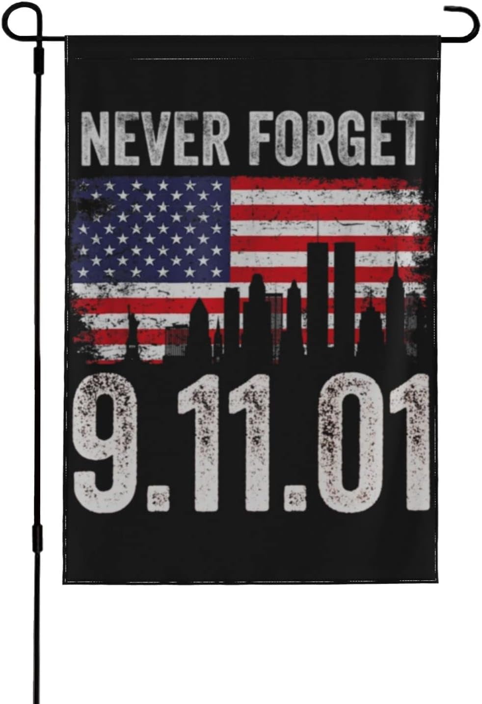 In American Never Forget 911 Garden Flag Double Sided We Will Never ...