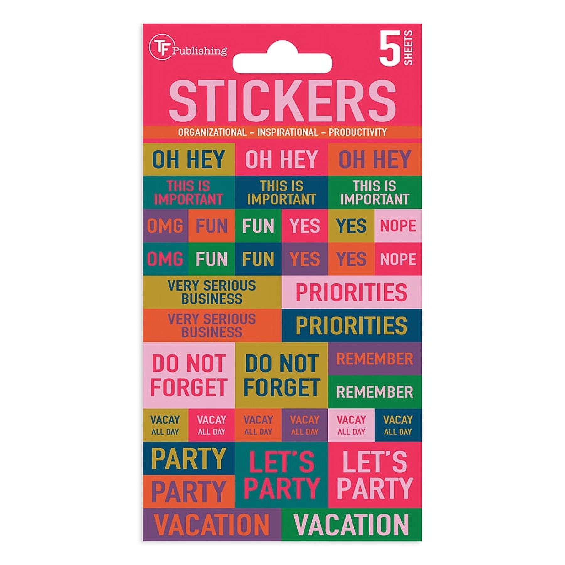 TF PUBLISHING In Any Event Planning Sticker Pack for Appointments, Birthdays, Celebrations - for Planners, Notebooks, Calendars