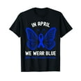 thumbnail image 1 of In April We Wear Blue For Child Abuse Awareness Butterfly T-Shirt, 1 of 5