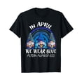 thumbnail image 1 of In April We Wear Blue Gnomes Rainbow Autism Awareness T-Shirt, 1 of 5