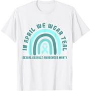 In April We Wear Teal Sexual Assault Awareness Month T-Shirt