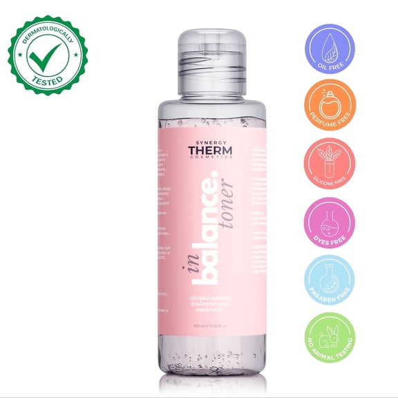 Synergy Therm Hydrating Toner with Amino Acids and Hyaluronic Acid, Bottle, 3.4 fl oz