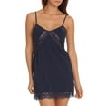 thumbnail image 1 of In Bloom by Jonquil Women's Crochet Lace-Trimmed Modal Chemise Size X-Large - Navy, 1 of 4