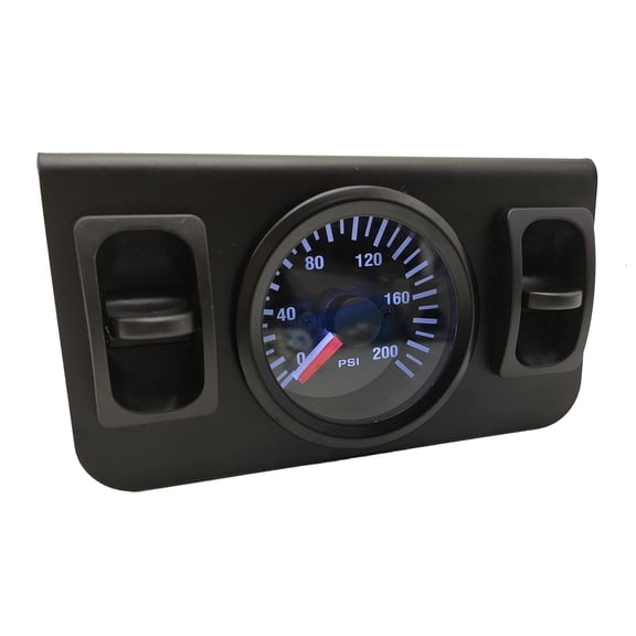 In Cab Dual Needle Air Gauge Control Kit with Paddle Switch for Air Suspension Kit