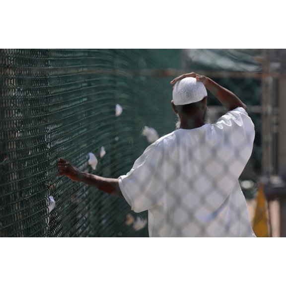 In Camp Delta Prison At Guantanamo Bay Naval Base Cuba A Detainee Stands In The Recreation Yard. June 8 2010. History