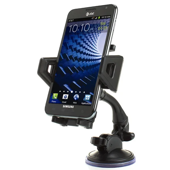 In-Car Windshield Dashboard Suction Mount Holder Phone Cradle W/ Suction Lock