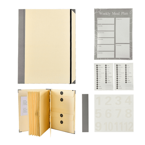 In Case I Go Missing Binder Thick Accordion Expanding File Folder Multi-Pockets Paper Document Organizer for Office Home