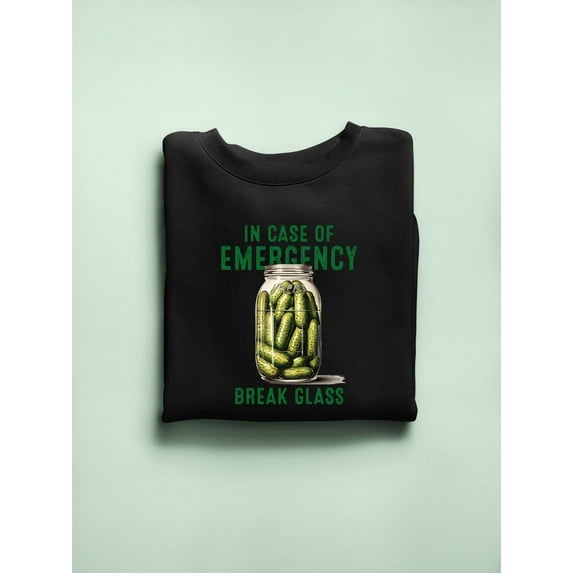 In Case Of Emergency Break Glass Sweatshirt Men's -SmartPrintsInk Designs