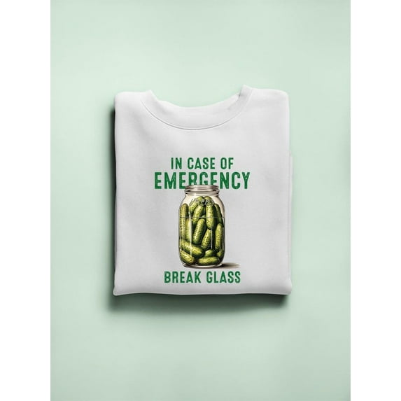 In Case Of Emergency Break Glass Sweatshirt Men's -SmartPrintsInk Designs