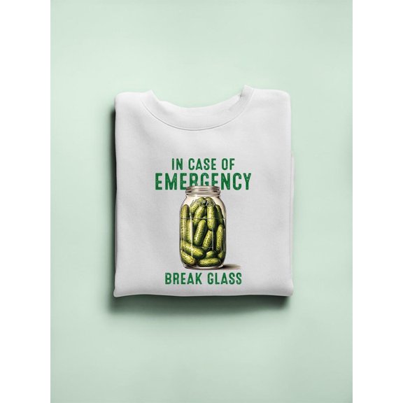 In Case Of Emergency Break Glass Sweatshirt Women's -SmartPrintsInk Designs
