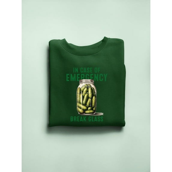In Case Of Emergency Break Glass Sweatshirt Women's -SmartPrintsInk Designs