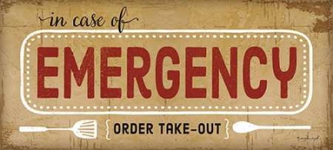 In Case of Emergency Canvas Art - Jennifer Pugh (10 x 20)