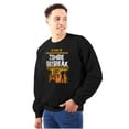 thumbnail image 1 of In Case of Zombie Outbreak Eat Candy Unisex Plus Fleece Graphic Sweatshirt Brisco Brands 2X, 1 of 5