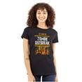 thumbnail image 1 of In Case of Zombie Outbreak Eat Candy Womens Fitted Plus Size Graphic Tee Brisco Brands 2X, 1 of 5